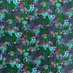 100% Cotton Patterned - Tropical Flower and Foliage