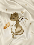 Dragon in the Clouds Napkin and Blanket Panel