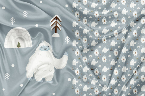 Panel for Clothing and Blanket Yeti and igloo