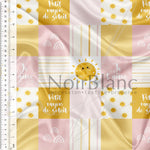 Patchwork mon petit rayon de soleil rose