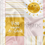 Patchwork mon petit rayon de soleil rose